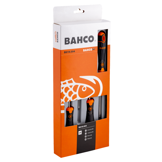 Jogo de chave de parafusos BahcoFit, 4 peças
 - B219.004