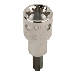 Roquete quadrado 1/4", p/parafusos TORX® c/solução 4 pontos
 - TAH08-T15