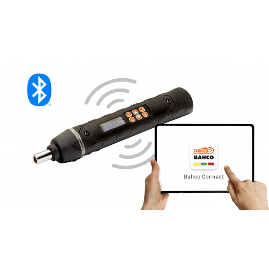 Chave de parafusos de torque e ângulo digital Bluetooth® 0,45 -9 Nm
 - TASMB14H09