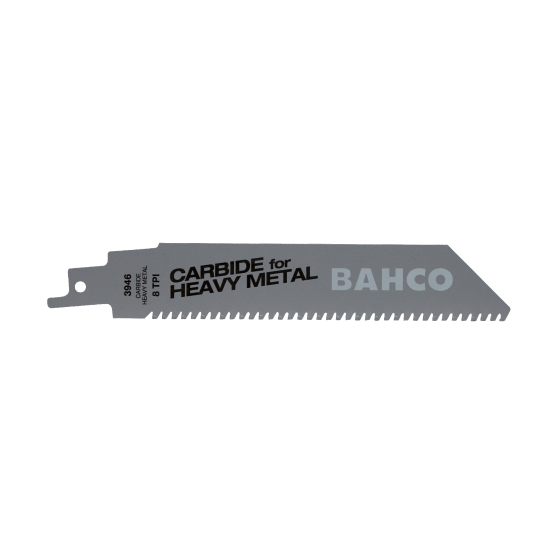 Lâminas com ponta de carboneto de tungsténio para serra sabre para o corte de metais pesados 8 TPI 150 mm
 - 3946-228-8-HST-1P