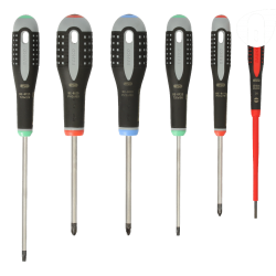 Conjunto de 6 chaves ERGO™<br/>Para parafusos de Fenda,Phillips, Pozidriv e TORX®
 - BE-9871