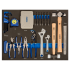 3/3 Foam Inserts with Hammers, Pliers and Spikes - 87 pcs