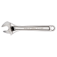 Chrome 6 adjustable wrench, clip