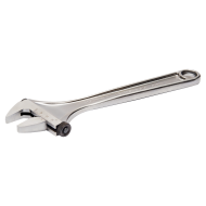Adjustable 6-inch wrench with chrome-plated side nut