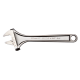 8-inch adjustable wrench with chrome-plated side nut