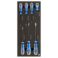 1/3 Foam Inserts with Straight Screwdrivers and Screwdrivers - 7 pcs