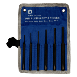 Conjunto de punções de pino série longa, 6 pcs 2-3-4-5-6-8 mm