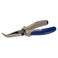 160 mm nose pliers with folded bi-material handles