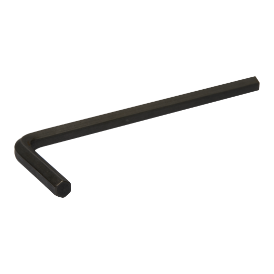 Short hex wrench with black finish 7/32