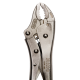 Curved universal locking pliers with 190 mm cut