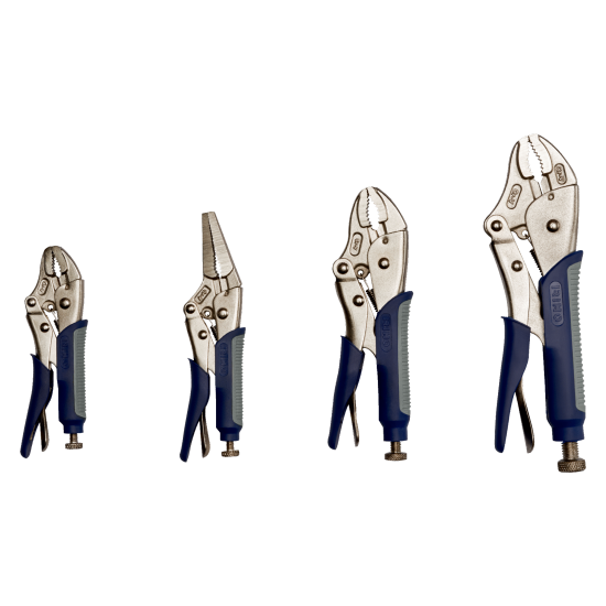 Locking pliers with soft grip 4 pieces