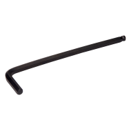 Ball long-tip hex wrench with black finish 1.5 mm