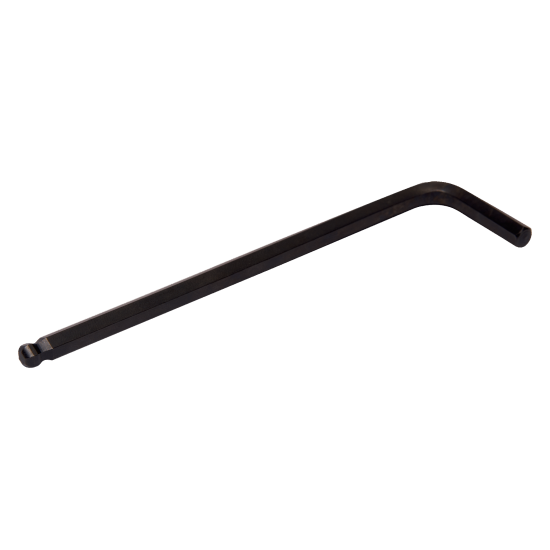 Ball long-nose hex wrench with black finish 10 mm