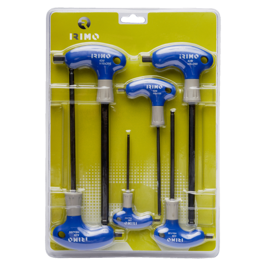 Hex Wrench with Ball Tip and T-Handle, 6 Pcs