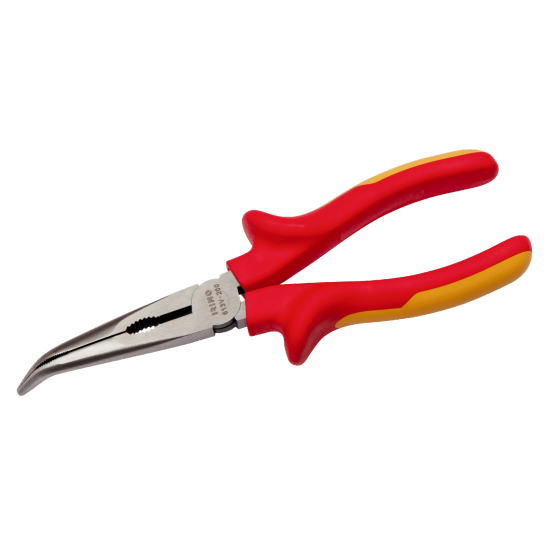 Insulated bent nose pliers 160 mm