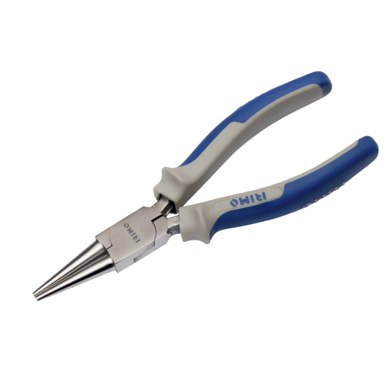 160 mm round-nose pliers with bi-material handles